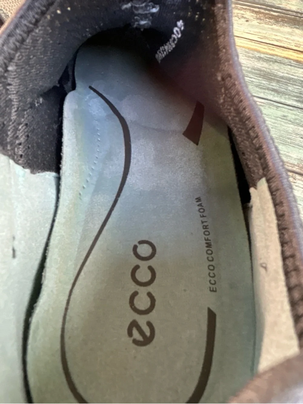 Ecco Lynx Sneaker Womens 9-9.5 Pewter Gray Leather Tennis Athletic Casual Shoe